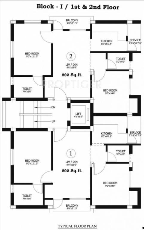 Images for Cluster Plan of Sri Raghavendra Foundation Guru Residency