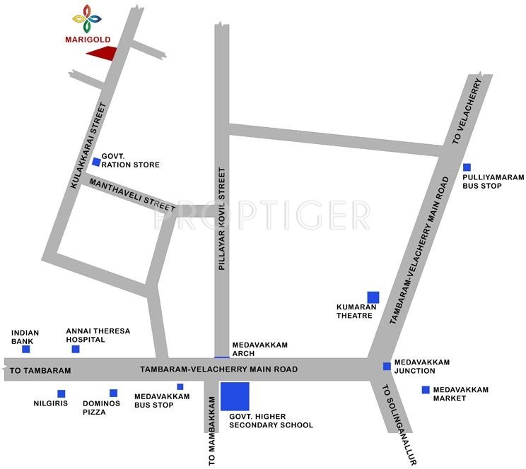 Sumangali Residences Marigold Location Plan
