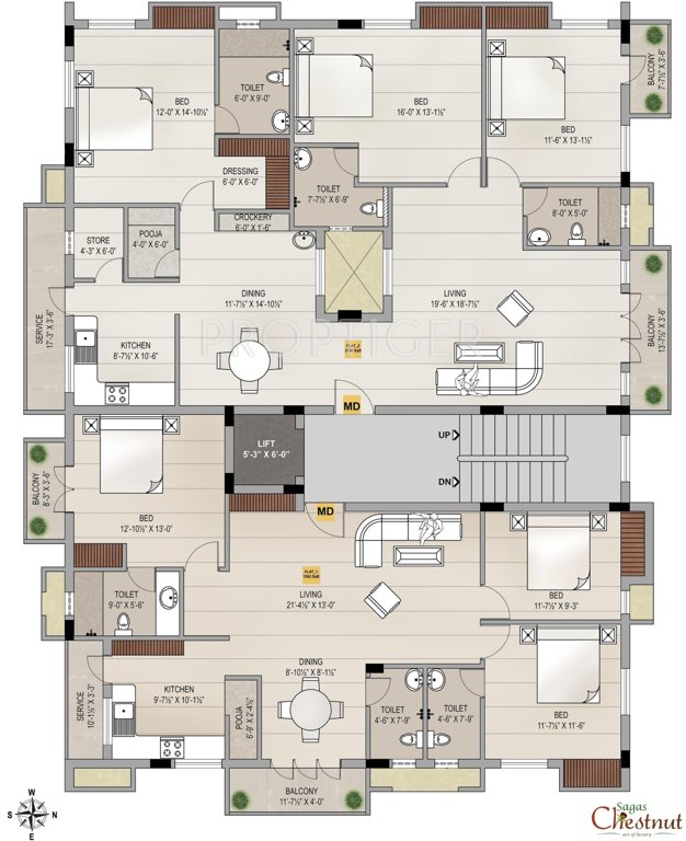 Images for Cluster Plan of Sagas Group Chestnut