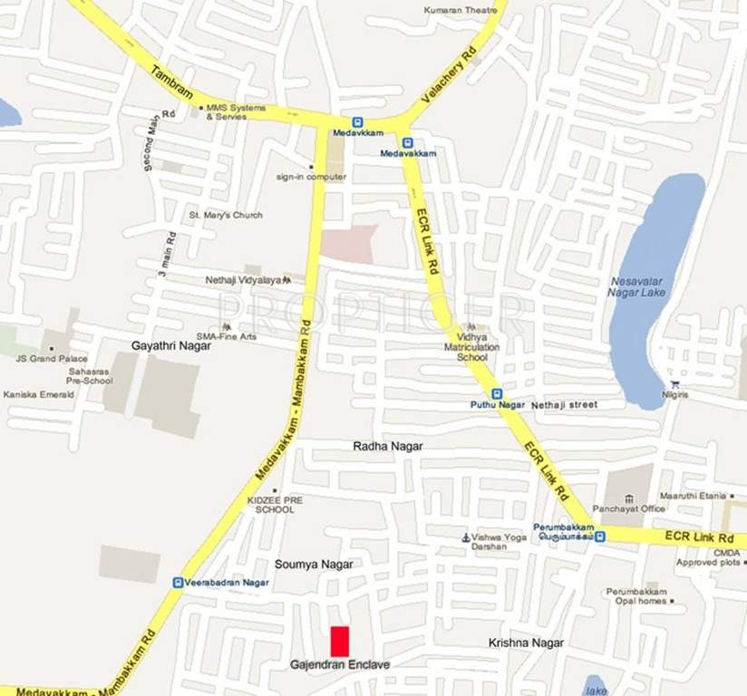 Sumangali Residences Villa In Perumbakkam Location Plan