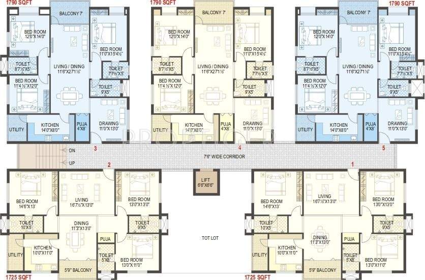 meadows Tower 1 Cluster Plan