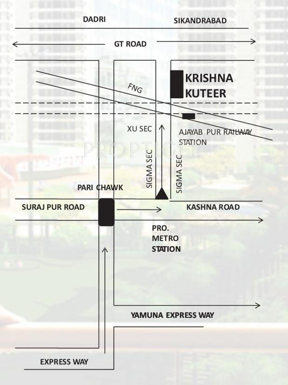 Images for Location Plan of Matribhumi Krishna Kuteer