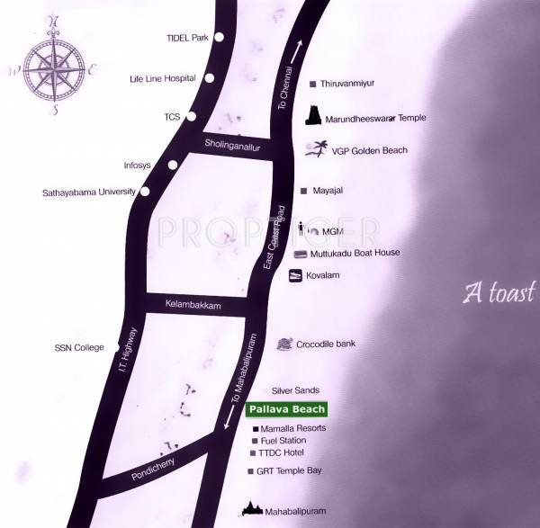 Location Plan Pallavarajha Properties Pallava Beach Location Plan
