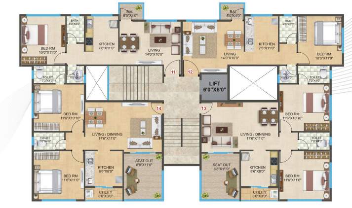  godavari residency Godavari Residency Cluster Plan