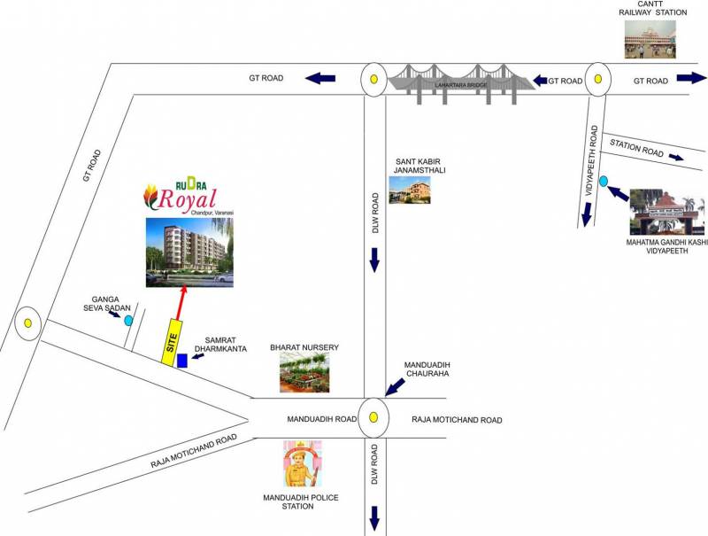  royal Images for Location Plan of Rudra Real Estate Royal