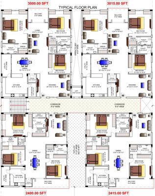  blue-bell Images for Cluster Plan of Sravanthi Blue Bell