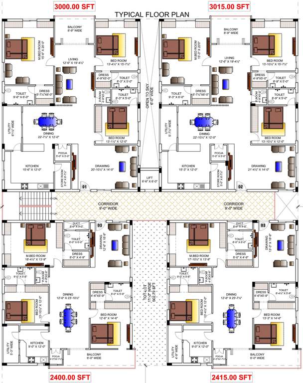  blue bell Images for Cluster Plan of Sravanthi Blue Bell