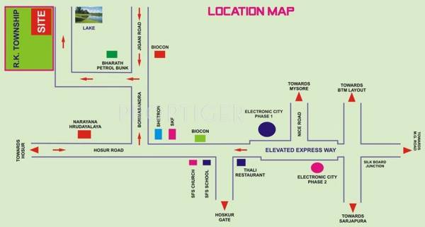 Dreamciti Realty Aranya Residency Location Plan