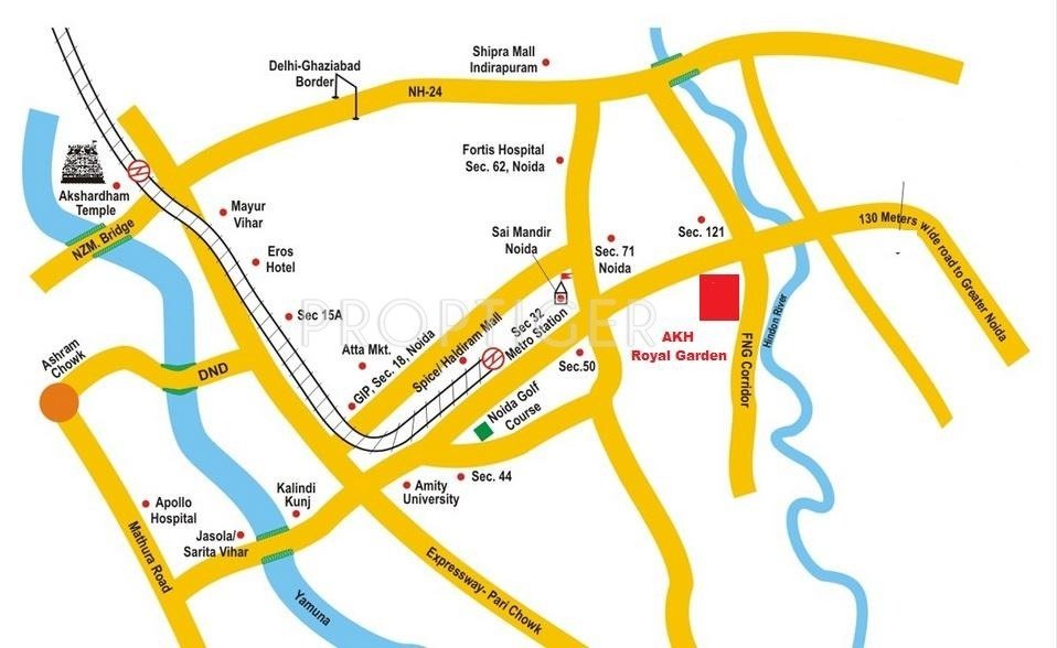AKH Group Royal Garden Location Plan