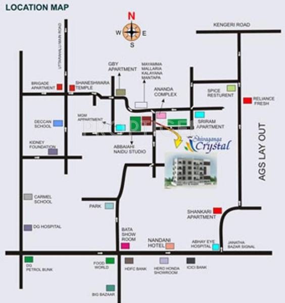 Shivaganga Infra Crystal Location Plan