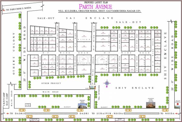 Layout Plan AKH Group Parth Avenue Layout Plan
