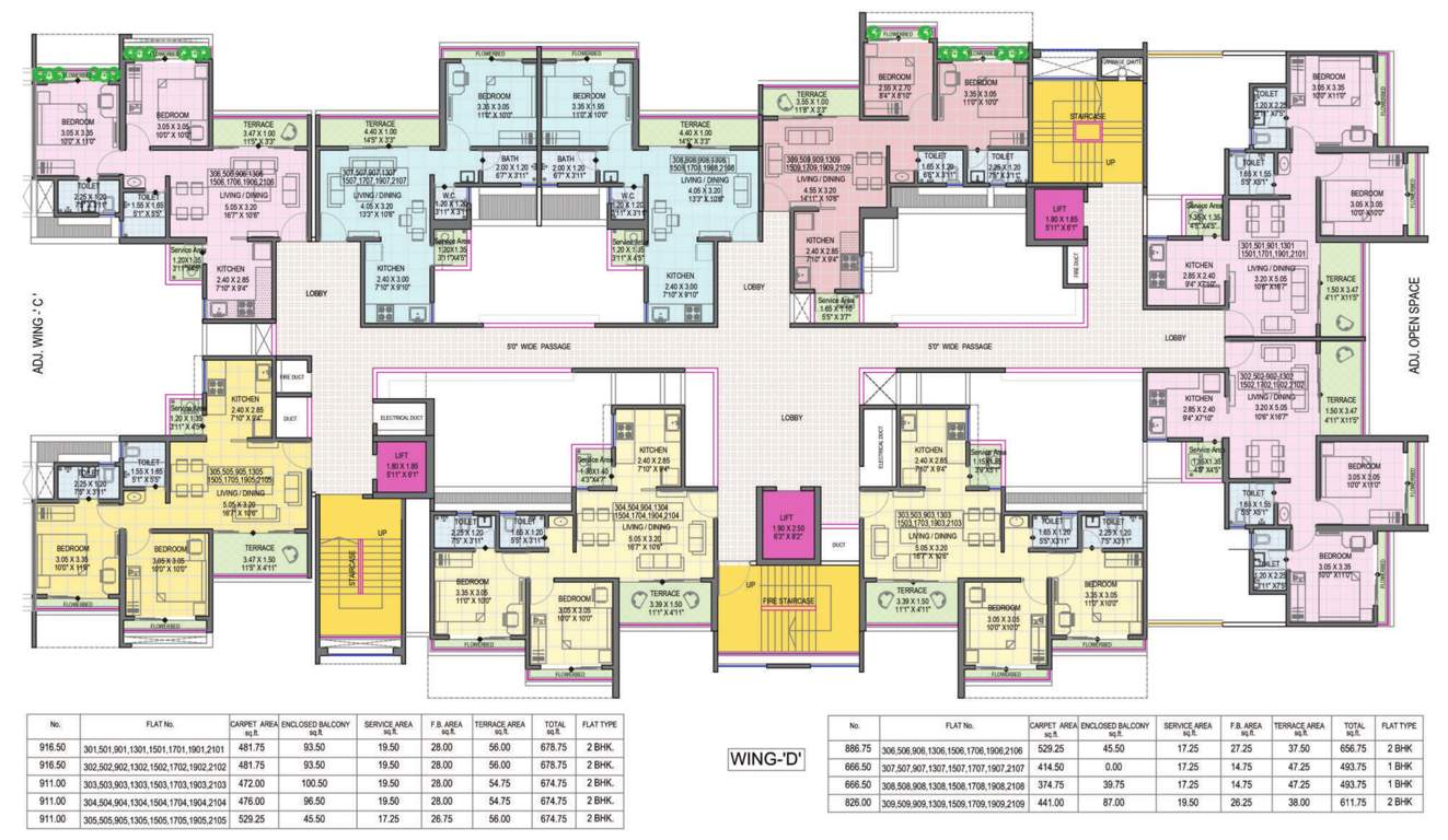  towers Tower C Cluster Plan