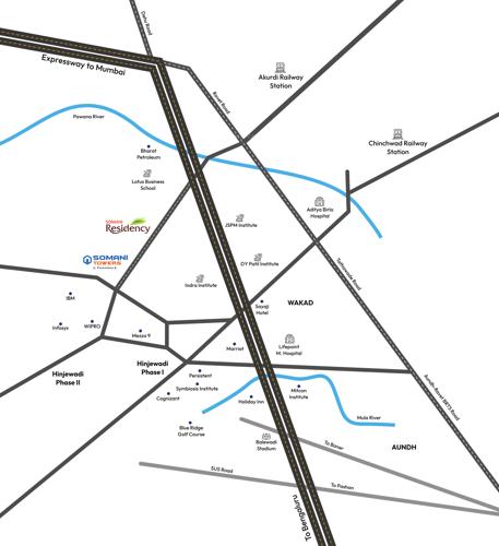  towers Images for Location Plan of Somani Towers