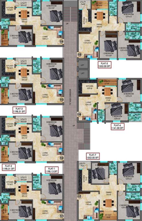 Images for Cluster Plan of Anubandana Sai Balaji Enclave