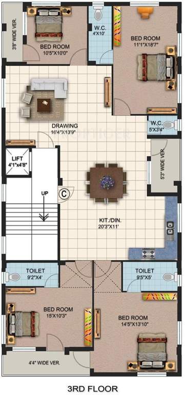 Images for Cluster Plan of Krishna Samrat Apartment