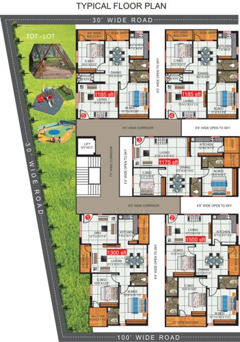  castle Images for Cluster Plan of Chinmie Castle