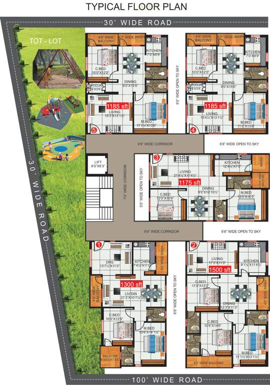  castle Images for Cluster Plan of Chinmie Castle