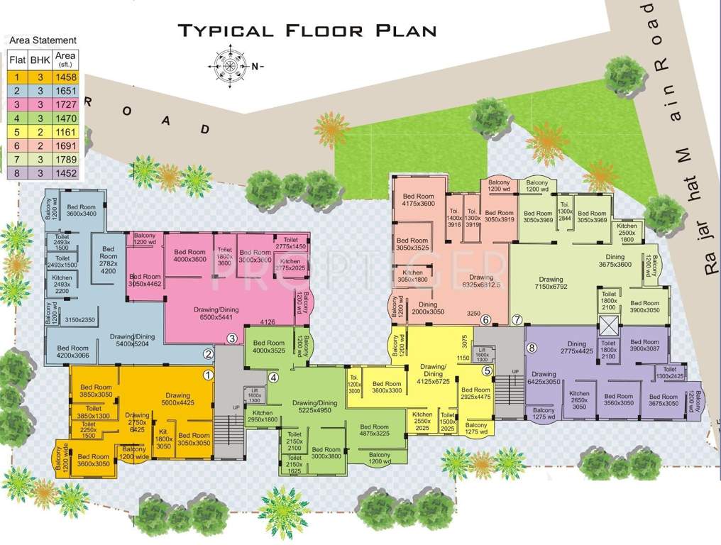  residency Single Block Cluster Plan