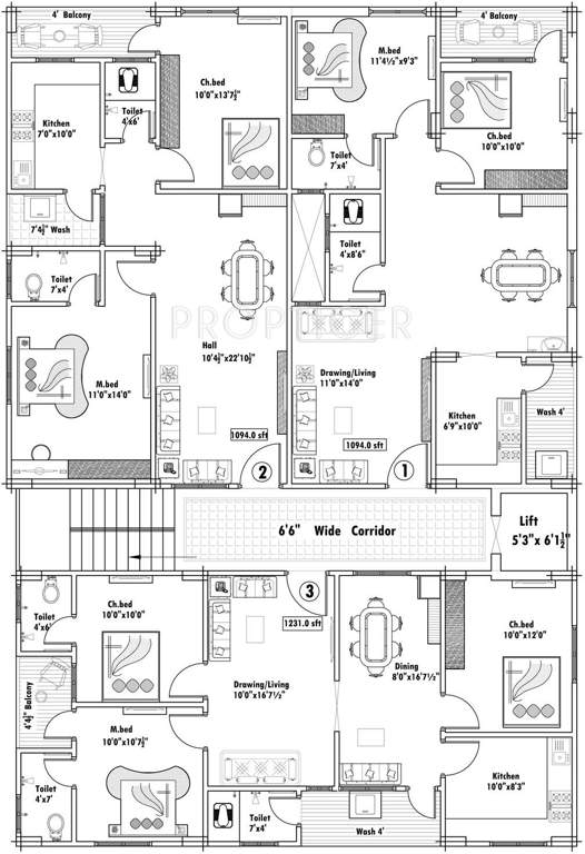 Images for Cluster Plan of Royal Komala Nivas