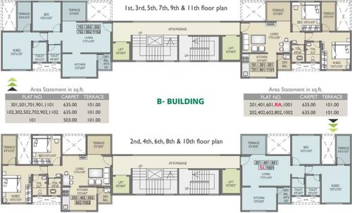  akshay-heights Images for Cluster Plan of RR Akshay Heights
