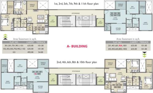  akshay-heights Images for Cluster Plan of RR Akshay Heights