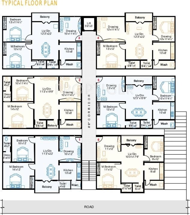 Images for Cluster Plan of Aakriti Saptagiri Tower