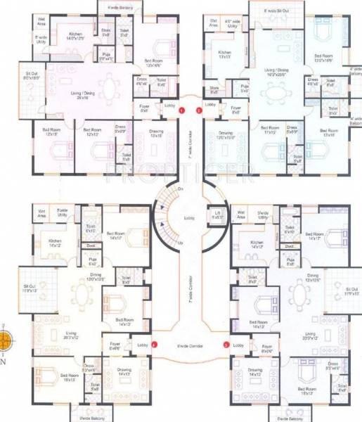 Images for Cluster Plan of Sri Aditya Elegance