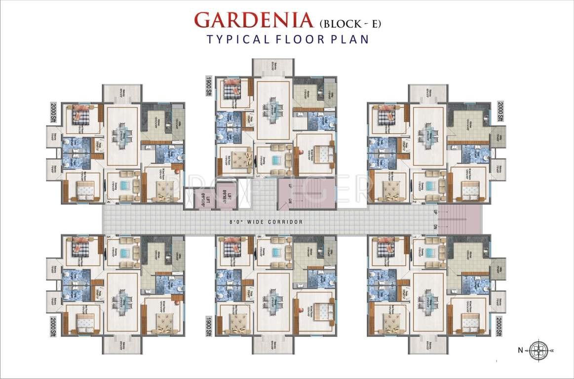  imperial heights Images for Cluster Plan of Aditya Imperial Heights