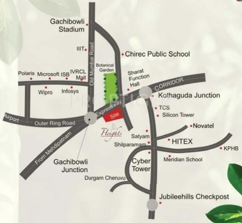  heights Images for Location Plan of Aditya Heights