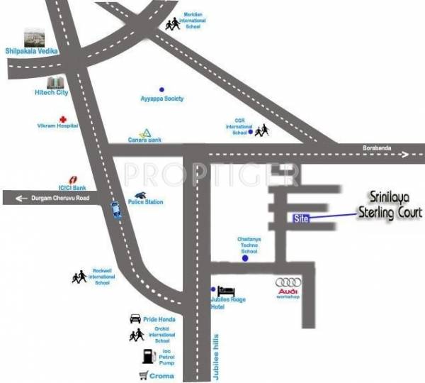 Location Plan Pradeep Constructions Srinilaya Sterling Court Location Plan