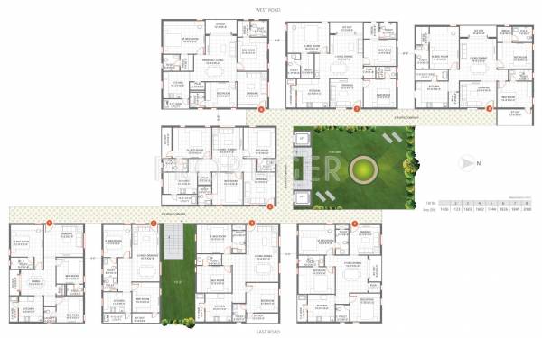 Images for Cluster Plan of Pradeep Srinilaya Sterling Court II