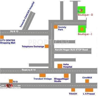 Pradeep Constructions Boutique Srinilaya II Location Plan