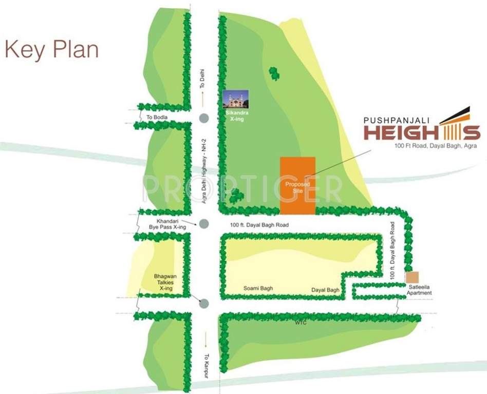  heights Images for Location Plan of Pushpanjali Heights