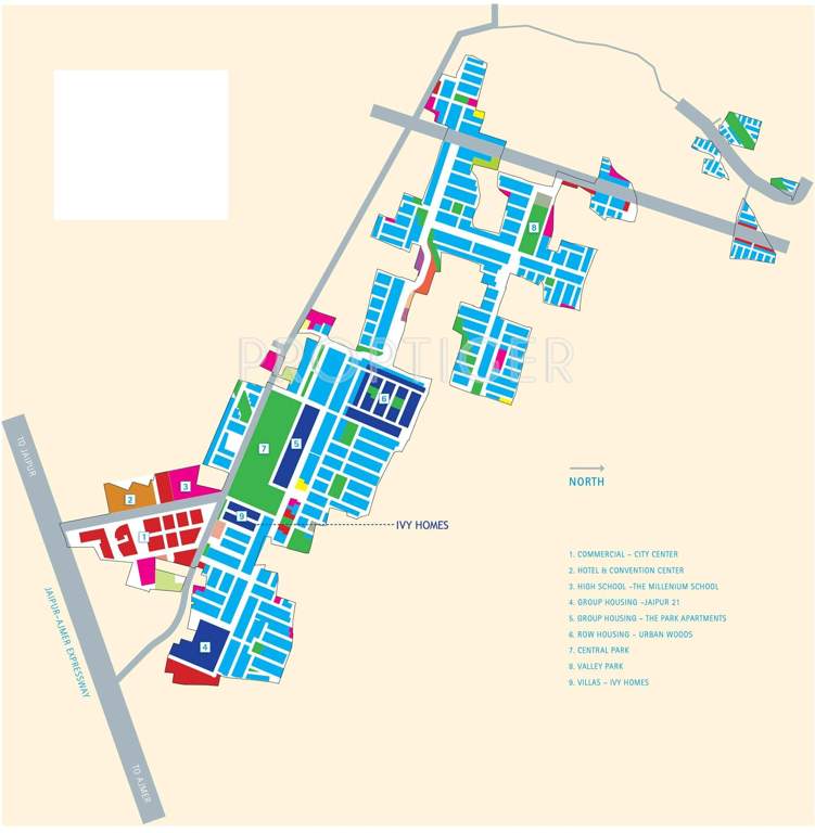  ivy homes Images for Location Plan of Vatika Ivy Homes