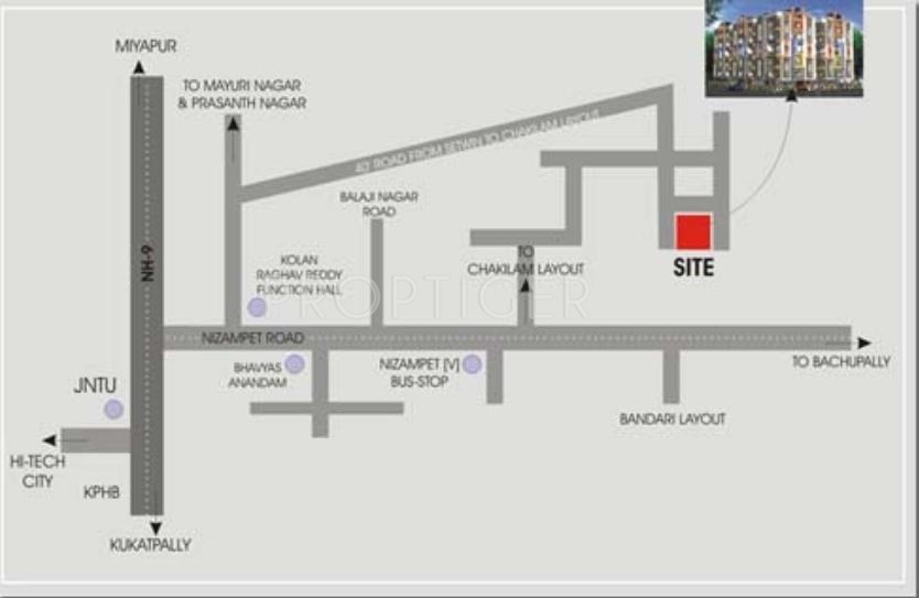 Images for Location Plan of Jaya Bharathi Sagar Heights