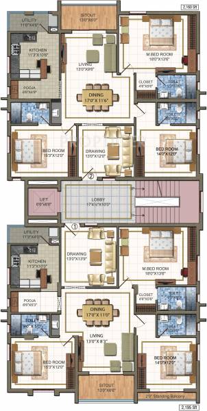 Images for Cluster Plan of Sri Anisha Pride