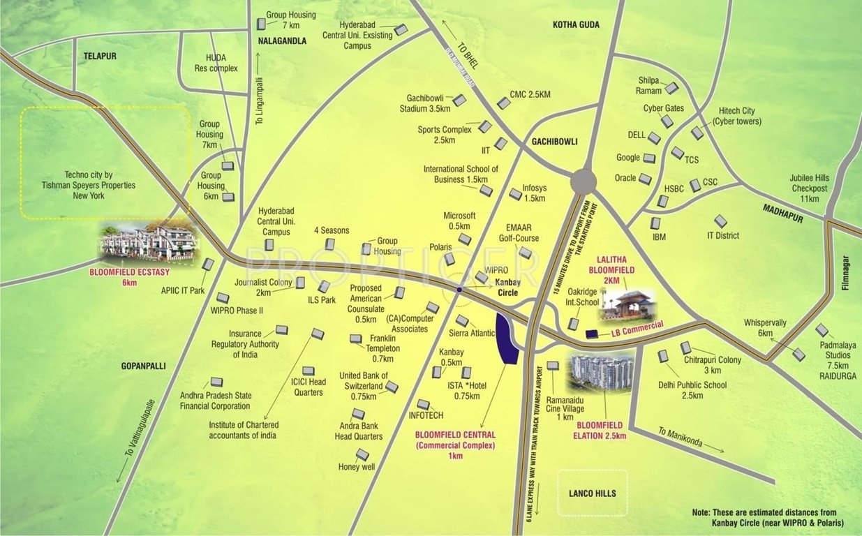 Images for Location Plan of Vasudeva Bloomfield Elation Villas