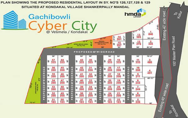 Images for Layout Plan of Green Gachibowli Cyber City