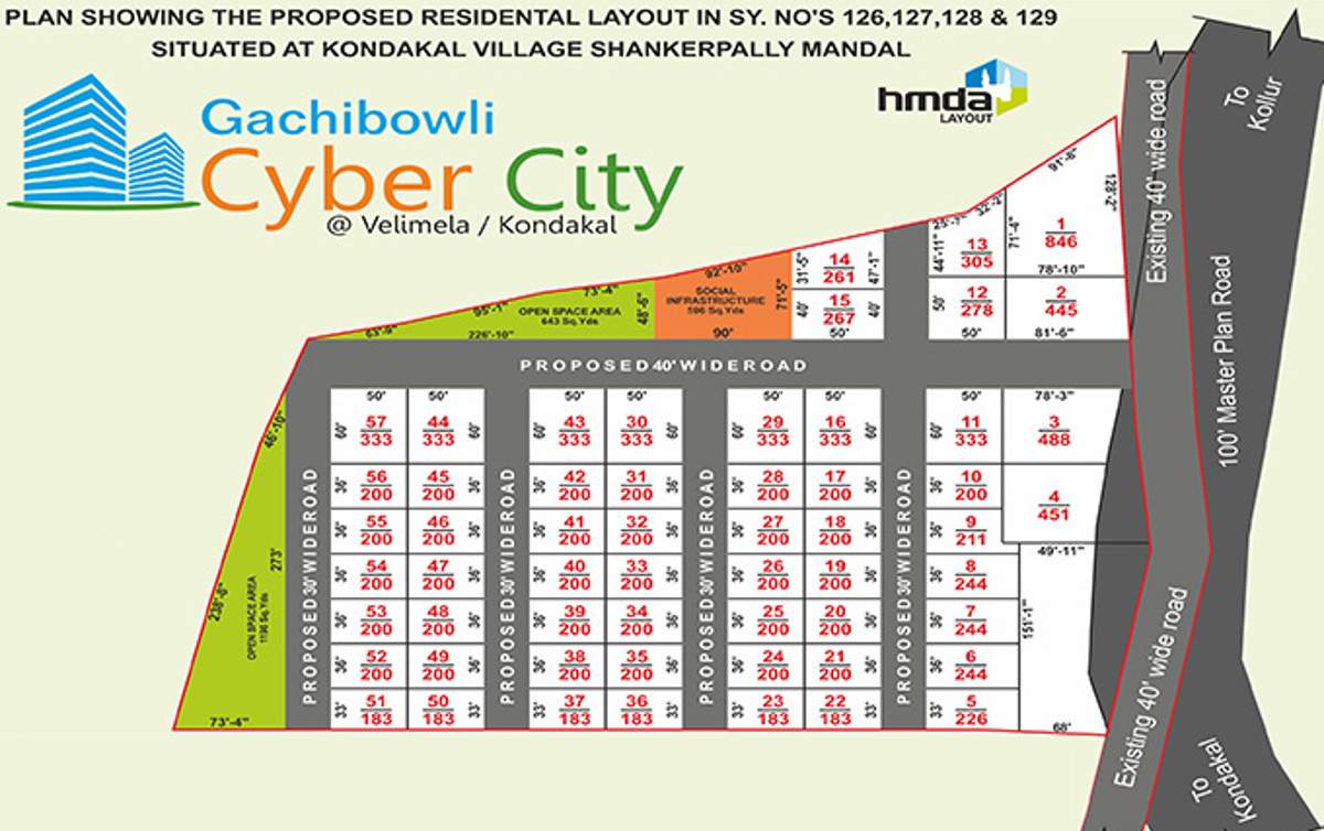 Images for Layout Plan of Green Gachibowli Cyber City