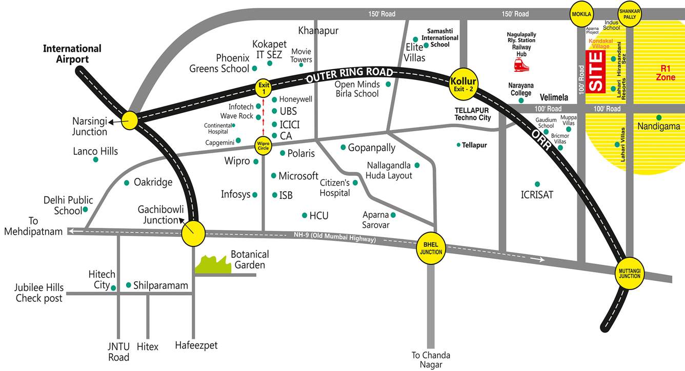 Images for Location Plan of Green Gachibowli Cyber City