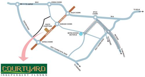  courtyard Images for Location Plan of Roots Roots Courtyard