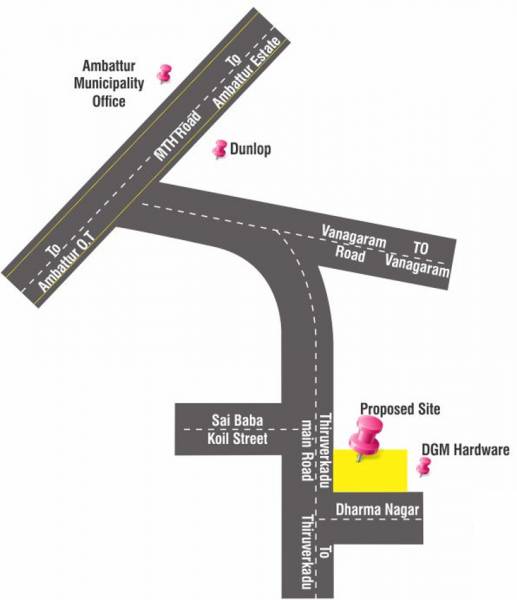 Images for Location Plan of Krishna Krishna Tower Ayapakkam