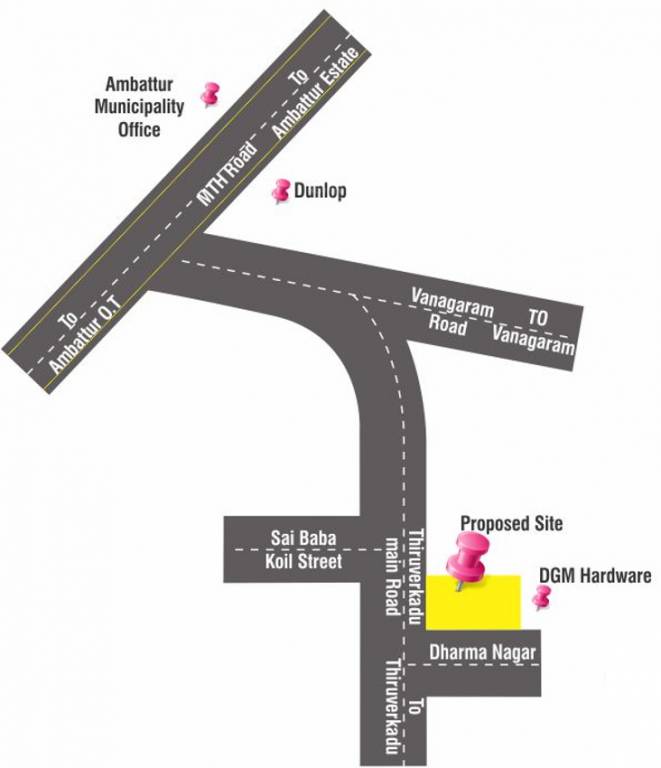 Images for Location Plan of Krishna Krishna Tower Ayapakkam