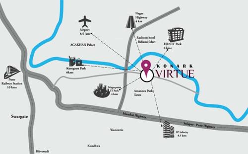  konark-virtue Images for Location Plan of Karia Konark Virtue