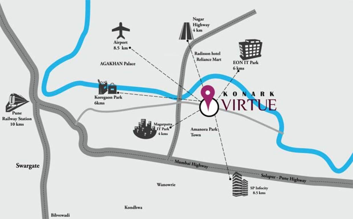  konark virtue Images for Location Plan of Karia Konark Virtue