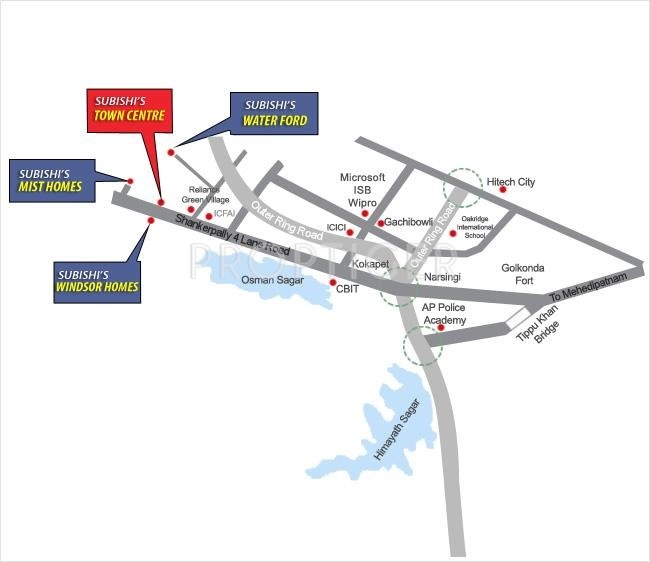 Images for Location Plan of Subishi Developers Town Centre
