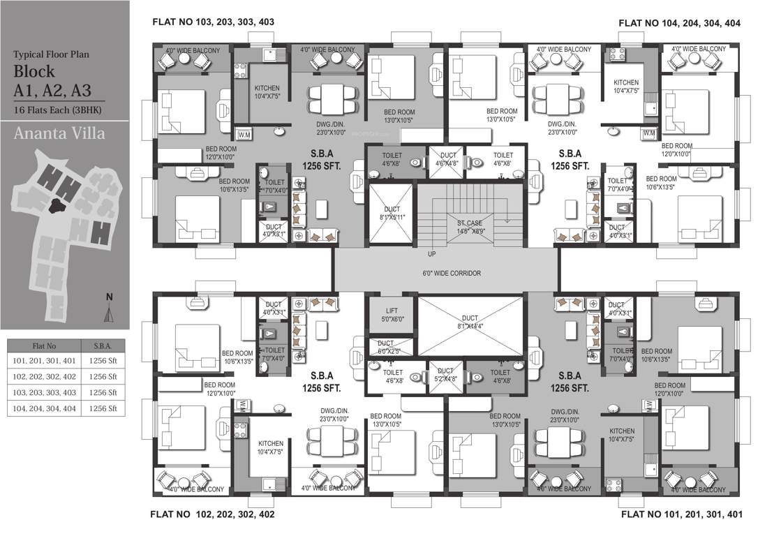 Images for Cluster Plan of KN Ananta Villa