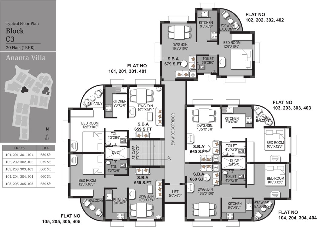 Images for Cluster Plan of KN Ananta Villa