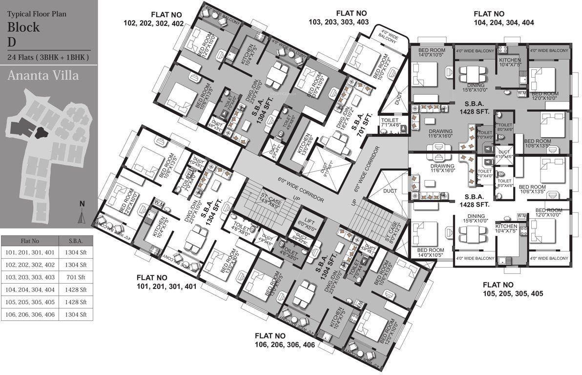 Images for Cluster Plan of KN Ananta Villa