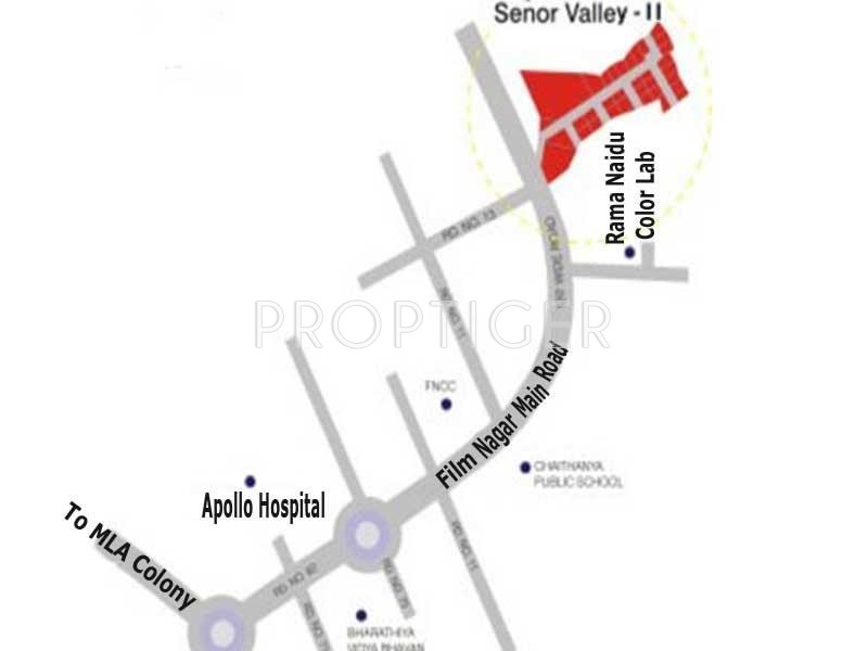 Images for Location Plan of Aparna Constructions Senor Valley II